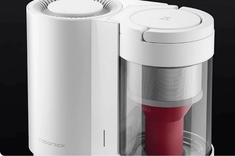 Der Mehrweg-Staubcontainer des Roborock S7 in der Nahaufnahme